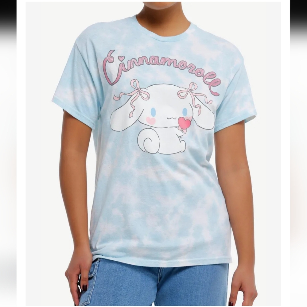 NWT Cinnamoroll Urban Outfitters Tie-Dye T-Shirt - Blue and Pink Women's SZ 3Xl